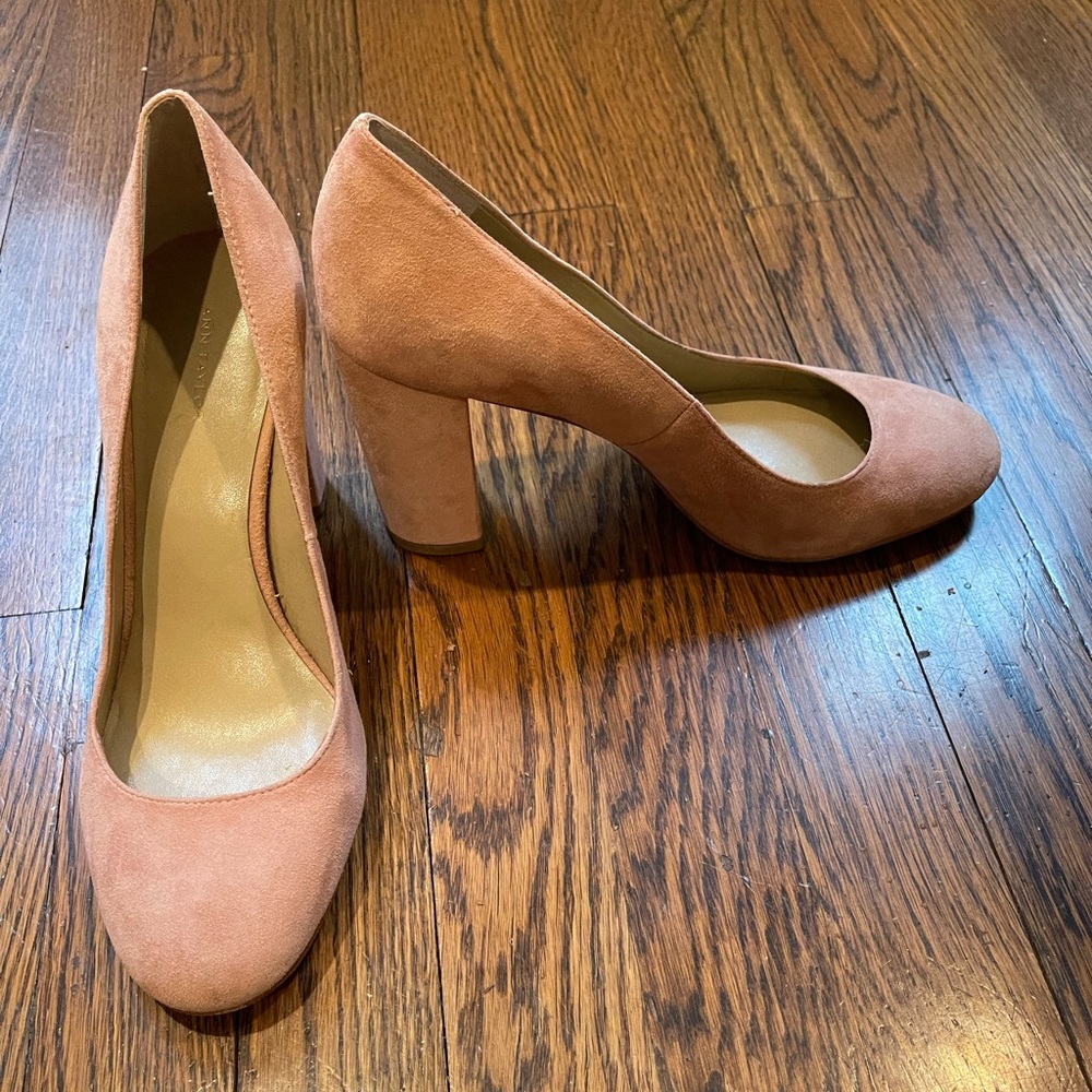 Suede Blush Ann Taylor Heels